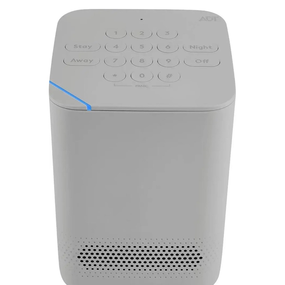 ADT Gray Security Hub with Blue Accent